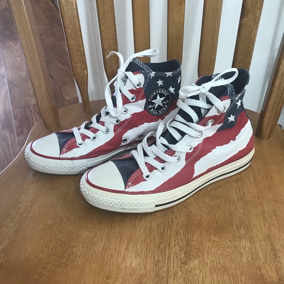 Converse Shoes Converse Shoes With American Flag Poshmark